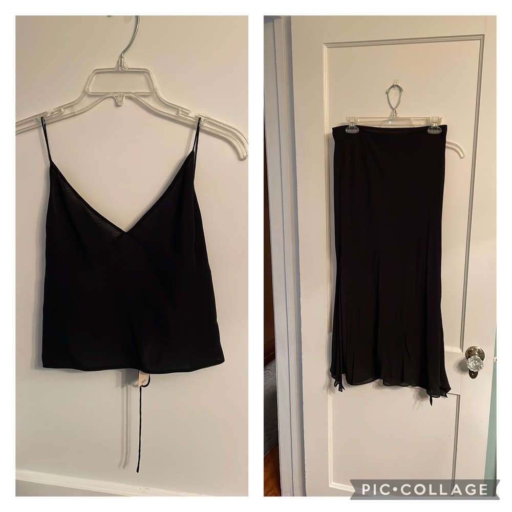 Express Women’s Tank/skirt set, black, size large